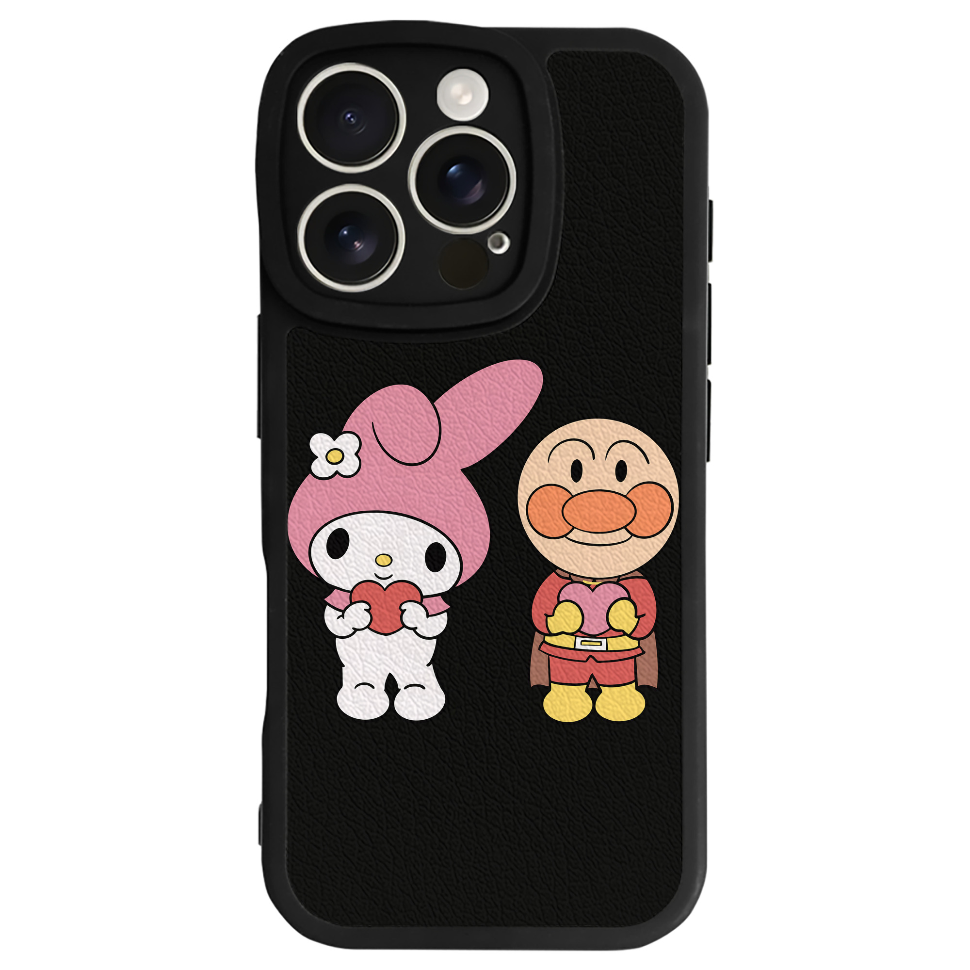 （画像用） アンパンマン Anpanman 【iPhone 16シリーズ対応】シリコンスマホケース（レザー調） 材質：シリコン
